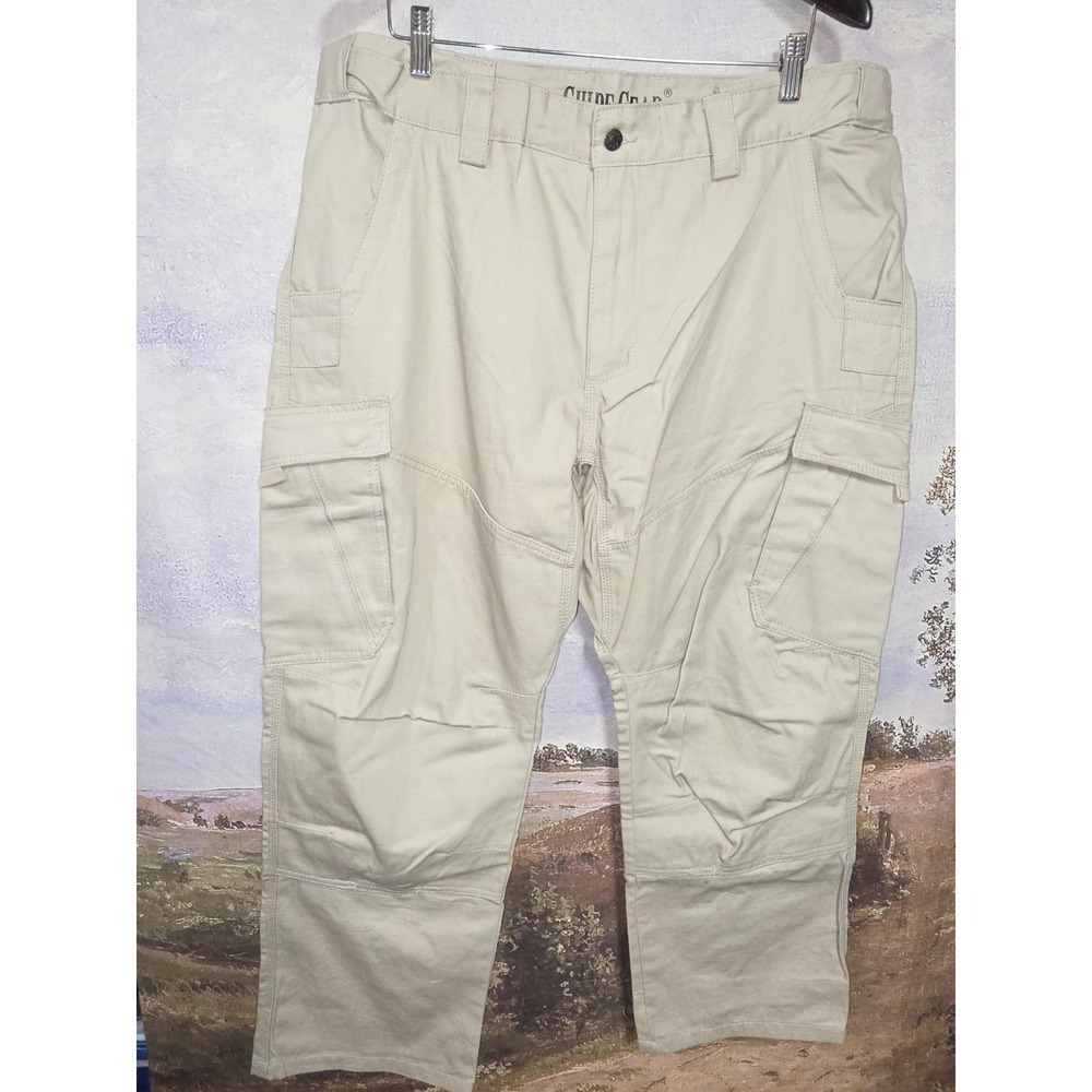 Guide Gear Men's Ripstop Cargo Work Pants, Double Knee Size 38x29